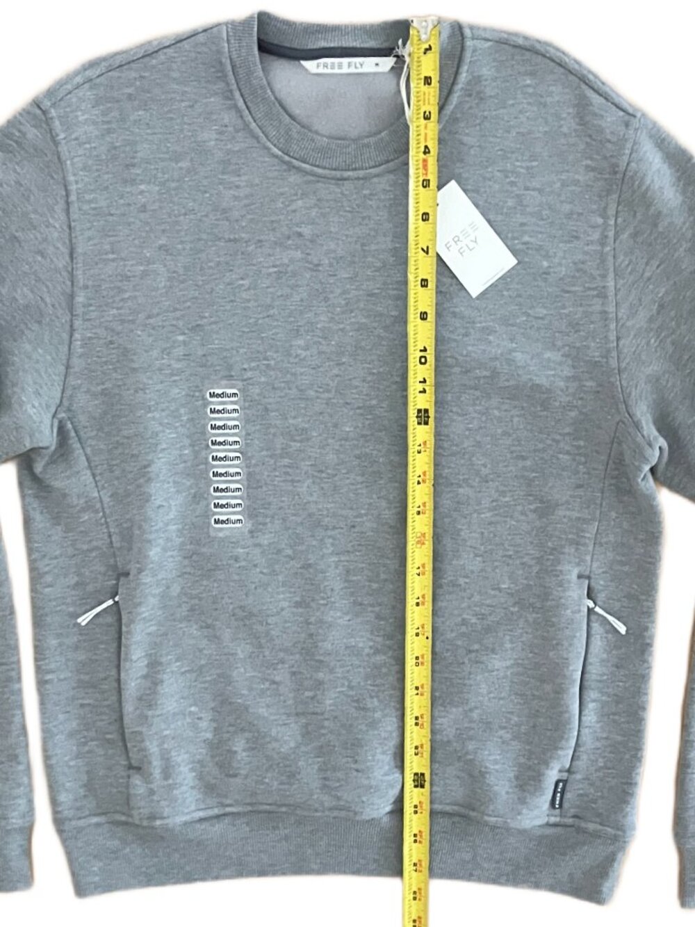 Free Fly Men's Bamboo Northcoast Fleece Crew Pullover Gray Size Medium/Large NWT - Picture 14 of 14